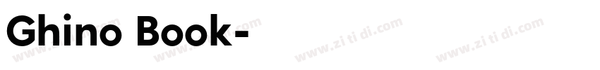 Ghino Book字体转换
